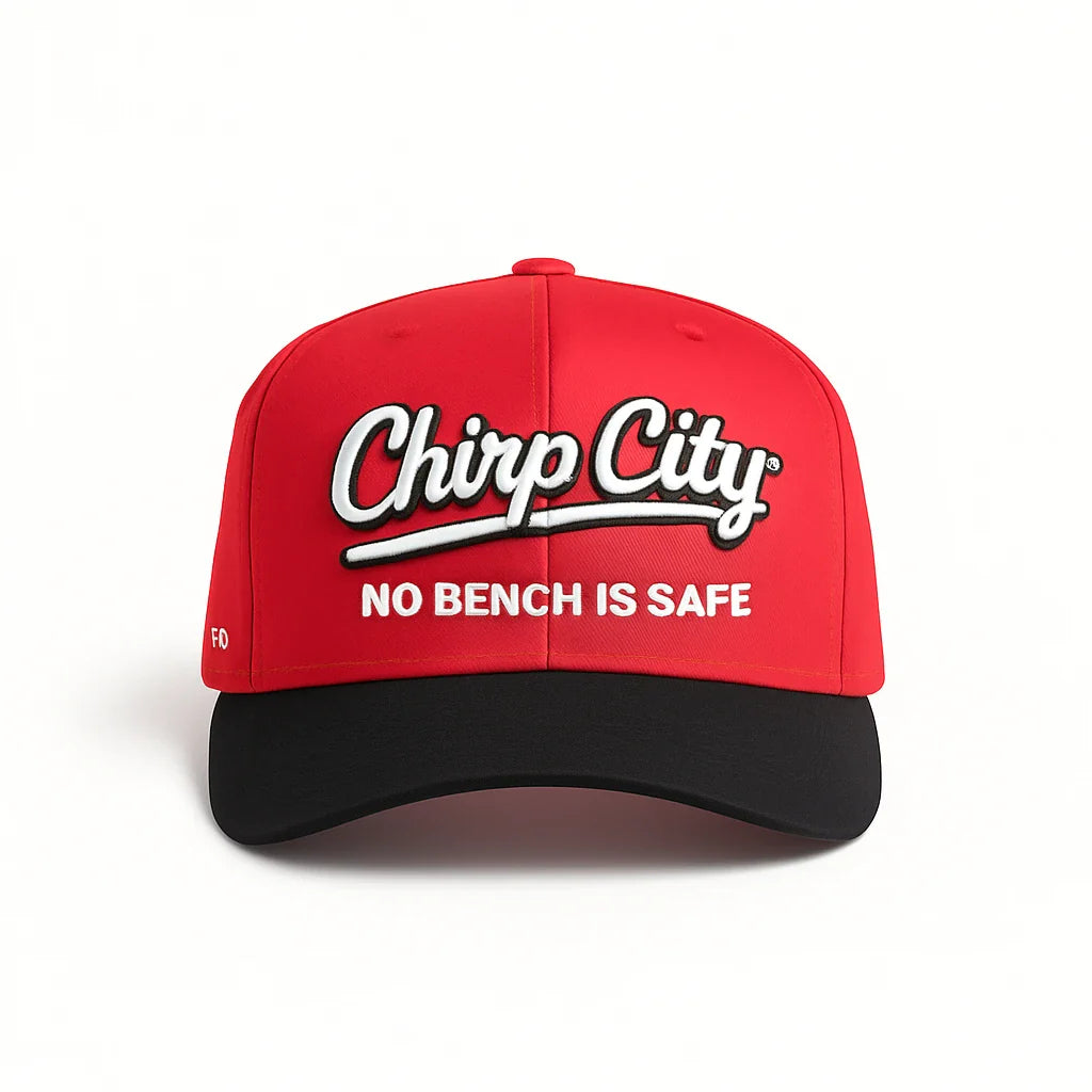 Chirp City Snapback Cap - Red