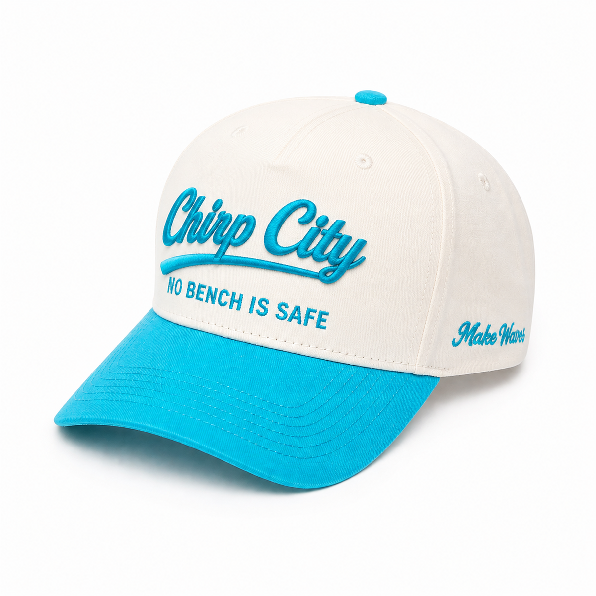 Chirp City Snapback Cap - Teal