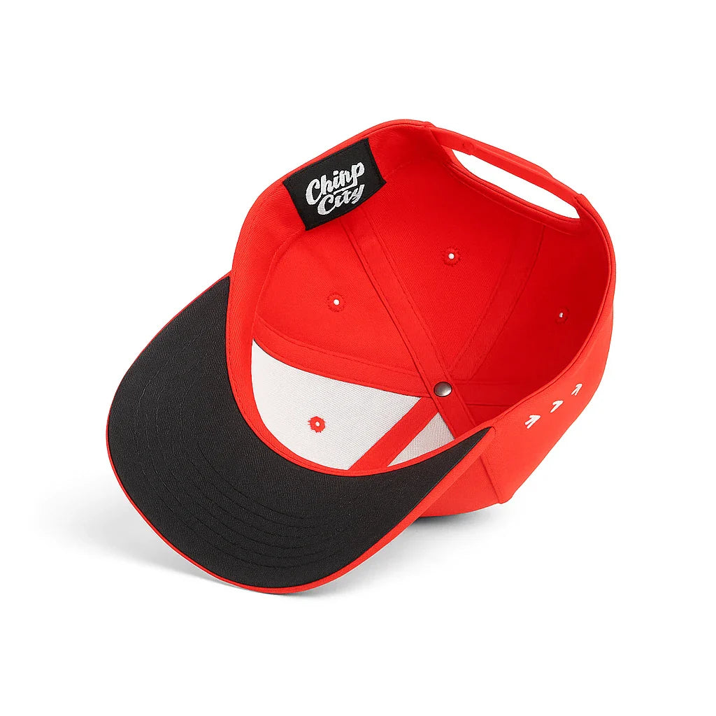 Chirp City Snapback Cap - Red